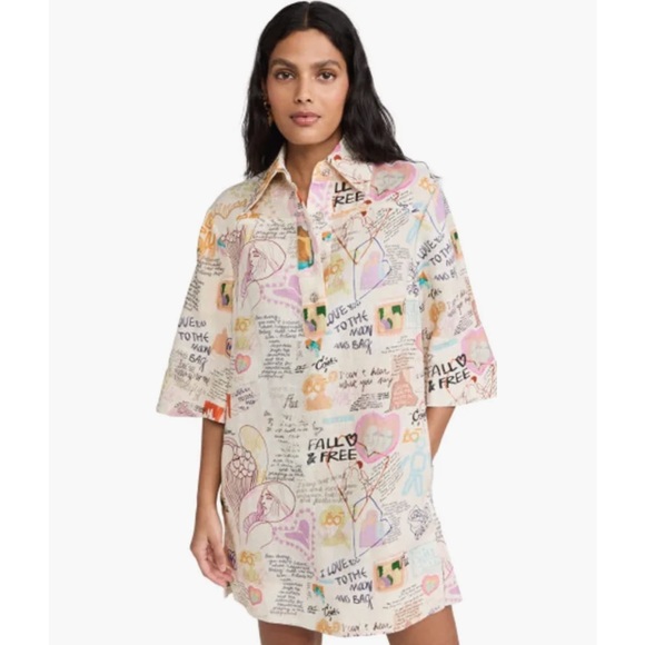 Zimmermann Crush Tunic Dress Dear Diary - Picture 1 of 7
